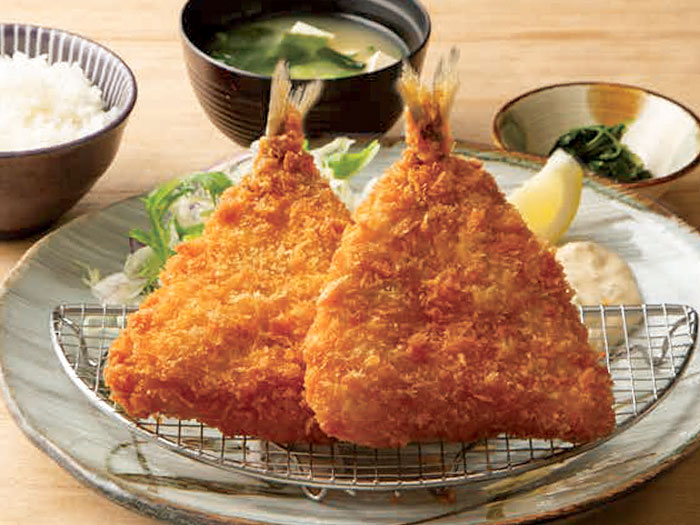 アジフライ定食